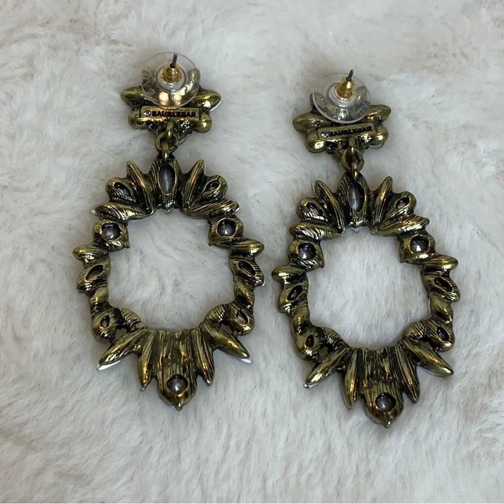 Baublebar Large Oval Post Clear Sone Earrings